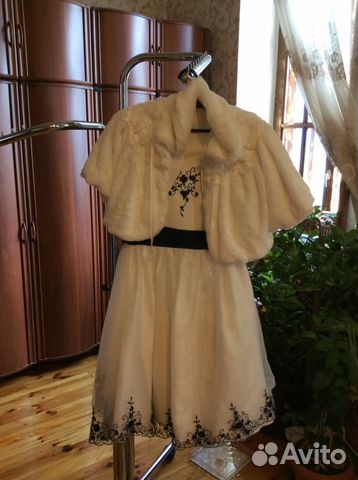 Белое праздничное платье р 115-122/60 Белое праздничное платье р 115-122/60