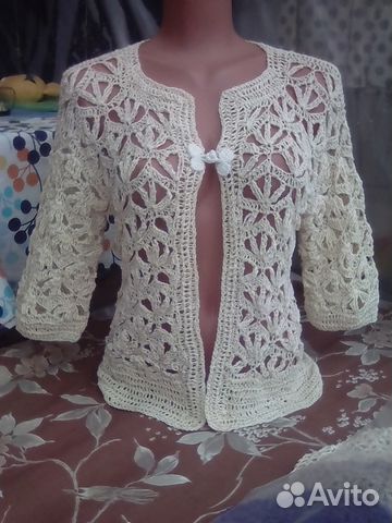 Вязание крючком изо льна