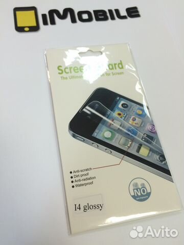 Комплект защитных пленок для iPhone 4/4S Глянцевые