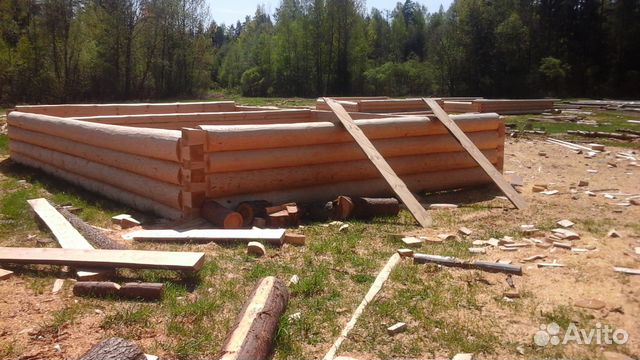 Сруб бани 5x5+ 2 с мансардной крышей Сруб бани 5x5+ 2 с мансардной крышей