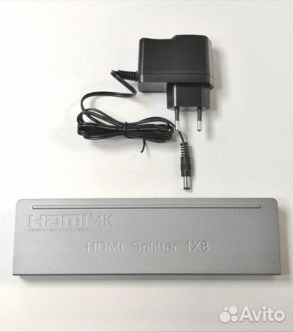 Hdmi Splitter 1x8 делитель на 8 выходов 4K серый Hdmi Splitter 1x8 делитель на 8 выходов 4K серый