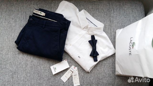 Брюки и рубашка Lacoste и бабочка Zara man Брюки и рубашка Lacoste и бабочка Zara man