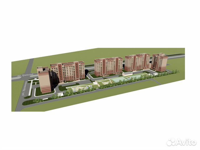 1-к квартира, 42 м², 2/9 эт.