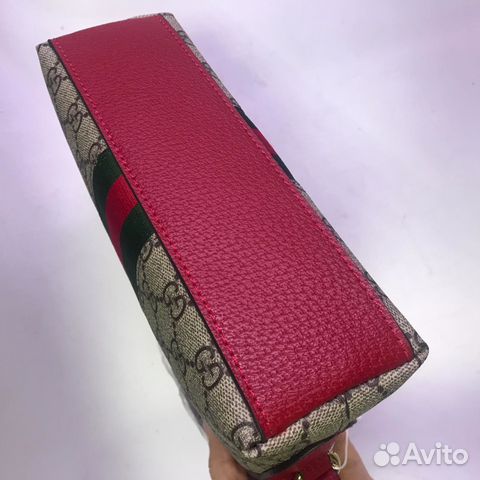 Красная Сумка Gucci Ophidia Клатч Гуччи C лентой Красная Сумка Gucci Ophidia Клатч Гуччи C лентой