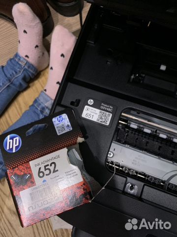 Картридж HP 652 цветной оригинал новый