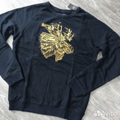 Abercrombie Fitch Толстовка Синяя муж, Новая Abercrombie Fitch Толстовка Синяя муж, Новая