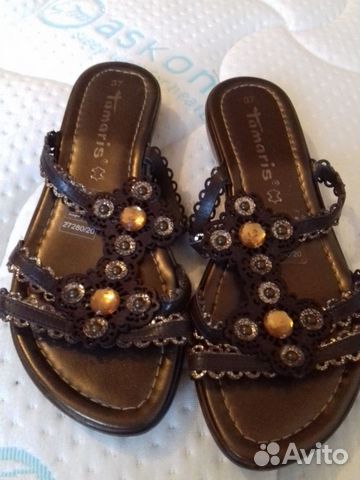Кожан. шлёпки tamaris новые (италия)
