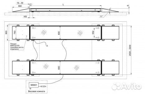 Фундамент для автомобильных весов чертежи
