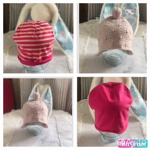 Шапочки на девочку д/с, от 1-4 лет