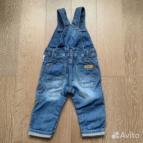 Джинсовый комбинезон Zara, 9-12 мес Джинсовый комбинезон Zara, 9-12 мес