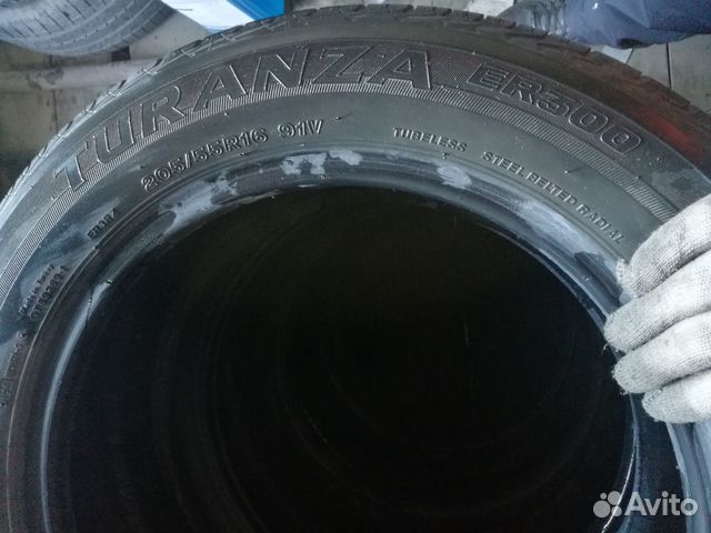 Комплект шин R16 205/55 Bridgestone Turanza ER300