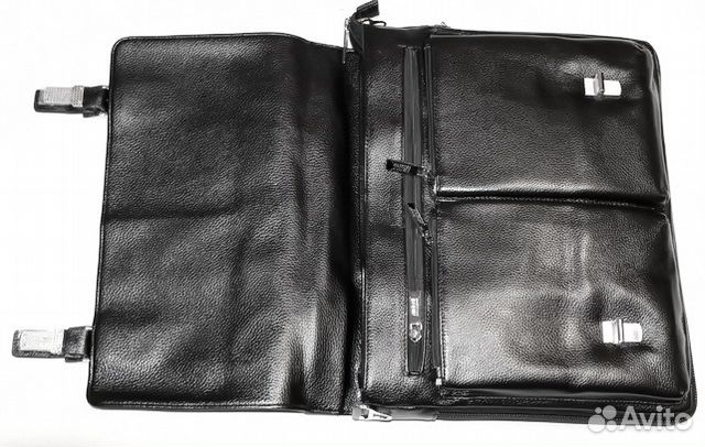 Мужской кожаный портфель сумка GA black new Мужской кожаный портфель сумка GA black new