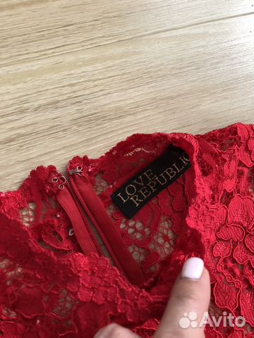 Кружевное красное платье Love Republic Кружевное красное платье Love Republic