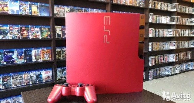 PlayStation 3 Sony PS3 slim 160gb Red + 5 подарков