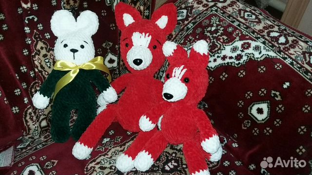 Вязаная игрушка Лисёнок Вязаная игрушка Лисёнок