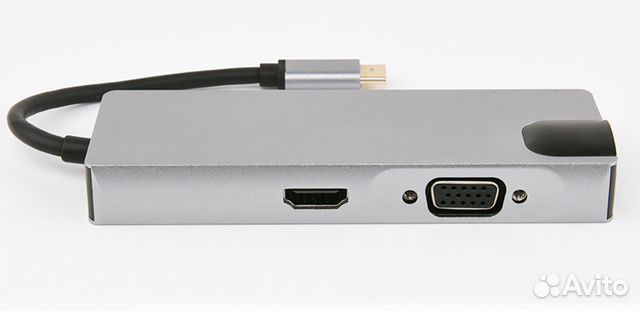 Универсальный переходник 8в1 для порта USB type-C Универсальный переходник 8в1 для порта USB type-C