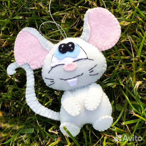 Ёлочная игрушка, украшение мышка, крыса, мышь симв