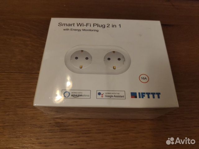 Умная розетка WiFi с измерен.потребл. на 2 гнезда Умная розетка WiFi с измерен.потребл. на 2 гнезда