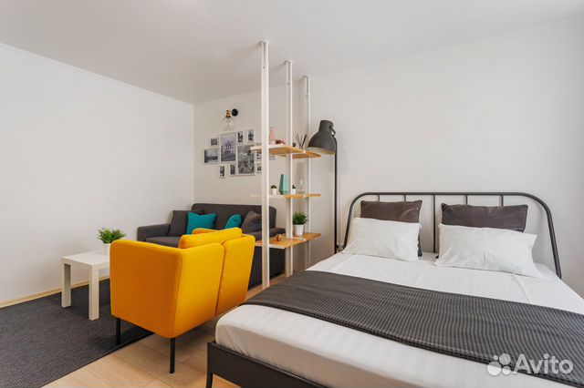 

1-к. квартира, 38 м², 2 кровати