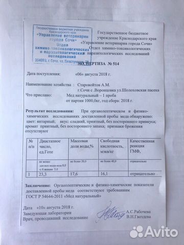 Мёд оптом 2019 (каштан-липа)