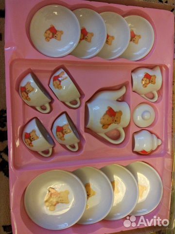 Набор детской керамической посуды 17 предметов