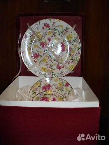 Лимонница и десертный набор фарфор (новые)
