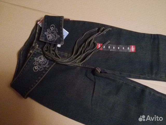 Новые джинсы на девочку с отдельным пояском Новые джинсы на девочку с отдельным пояском
