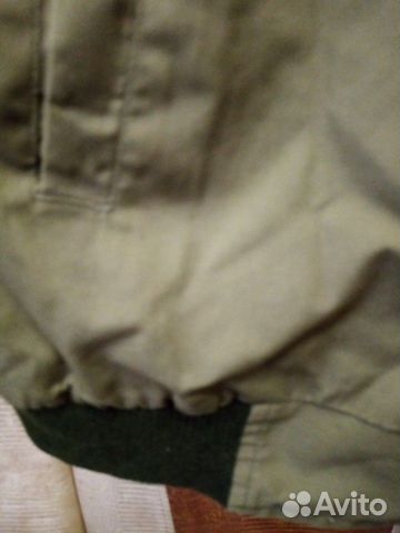 Ветровка мужская двусторонняя бежевого и болотного