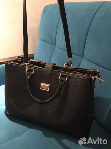 Сумка кожаная Zara как Hermes