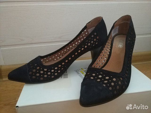 Туфли замшевые тёмно-синий р39 Туфли замшевые тёмно-синий р39