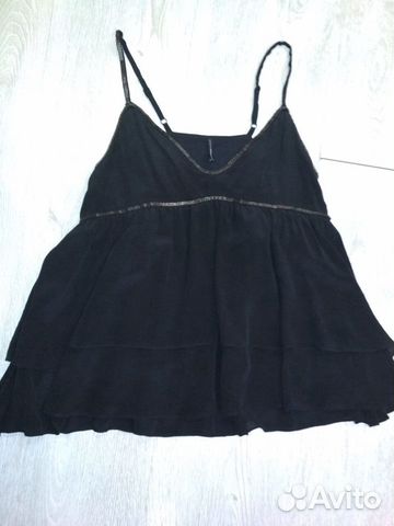 Топ черный NAF NAF, размер 42-44 Топ черный NAF NAF, размер 42-44