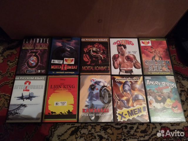 Картриджи для sega megadrive 2
