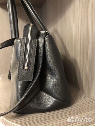 Сумка кожаная Palio чёрная