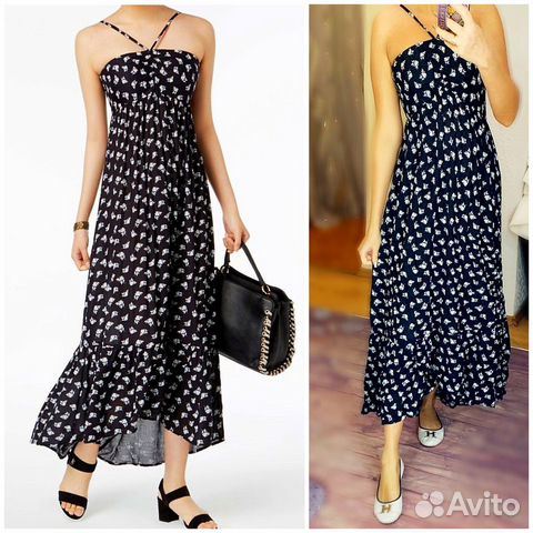 Летящий бохо сарафан в цветочек William Rast S/M/L