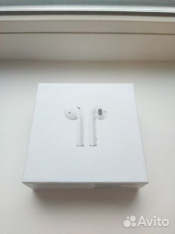 Airpods 2 с беспроводным кейсом