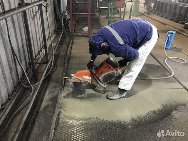 Алмазная резка бетона и кирпича