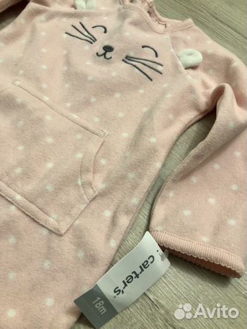 Флисовый слип комбенизон Carters 18m новый Флисовый слип комбенизон Carters 18m новый