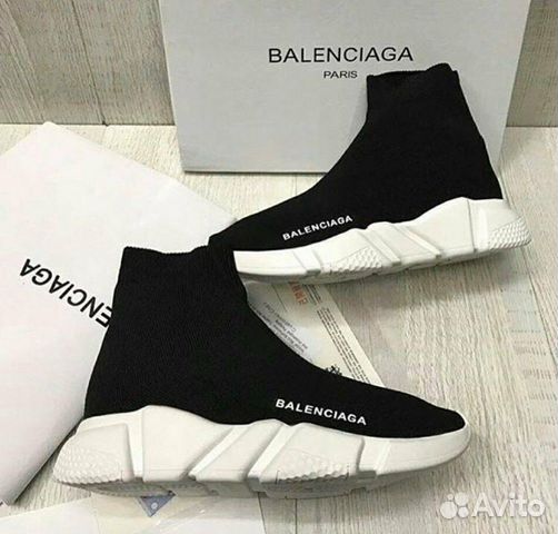 Кроссовки Balenciaga Speed Trainer black&white Кроссовки Balenciaga Speed Trainer black&white