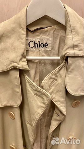 Кожаное пальто Тренч Chloe размер S Кожаное пальто Тренч Chloe размер S