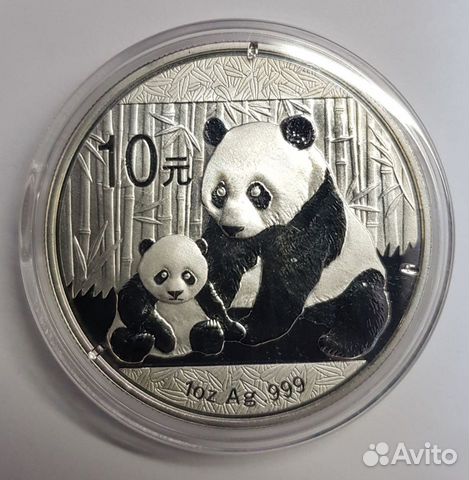 83492275550 Китай 10 юаней 2012 г. Панда. Серебро