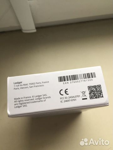 Аппаратный кошелёк Ledger Nano X, S(оригинальный)
