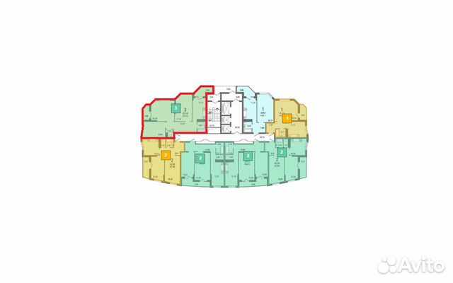 3-к квартира, 89.9 м², 15/25 эт. 3-к квартира, 89.9 м², 15/25 эт.