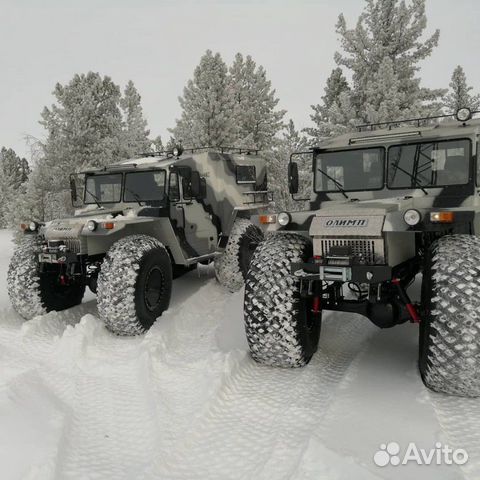 Снегоболотоход Олимп на шинах Трэкол 1600 и Русак