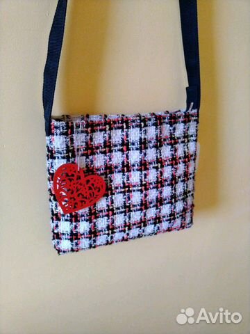 Сумочка из меланжевой ткани Сумочка из меланжевой ткани