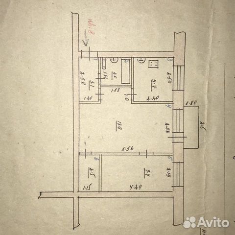 2-к квартира, 42 м², 2/2 эт.