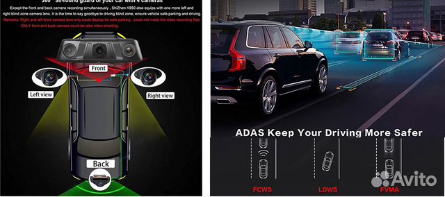 Видеорегистратор Android Wi-Fi,GPS,4 камеры,4G SIM Видеорегистратор Android Wi-Fi,GPS,4 камеры,4G SIM