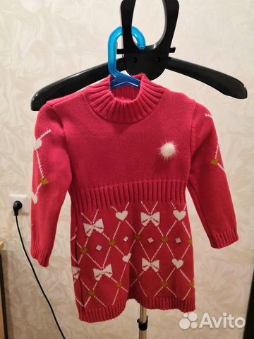 Платье новое тёплое хлопок с шерстью