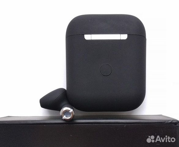 AirPods Black TWS. Чёрные беспроводные наушники