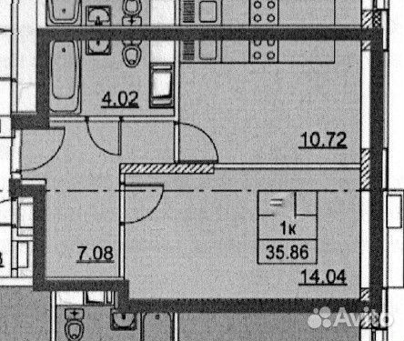 1-к квартира, 35.9 м², 12/31 эт. 1-к квартира, 35.9 м², 12/31 эт.