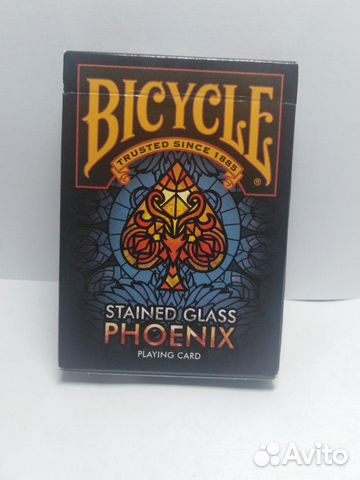 Игральные карты bicycle stained glass phoenix